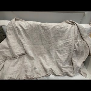 West Elm flax linen sheet set, Queen